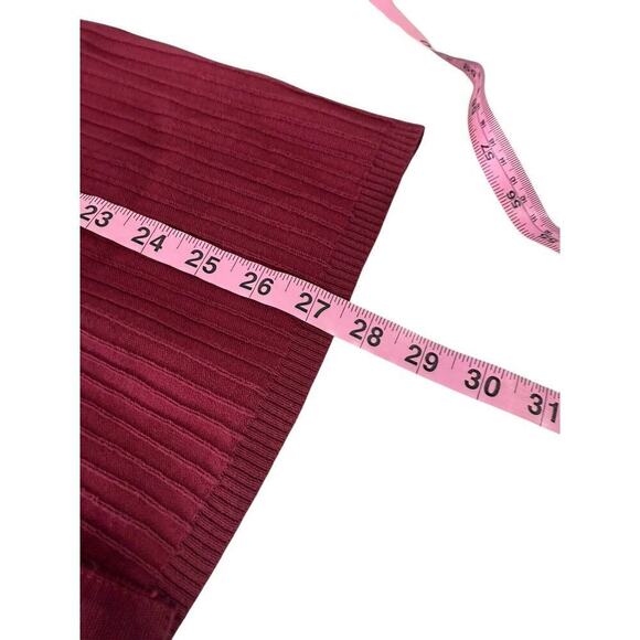 Route 66 Y2K Style Babydoll Style Sweater Top Burgundy Womens Large - Picture 7 of 7